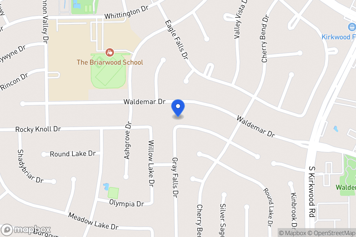 Map of 12038 Rocky Knoll Dr, Houston