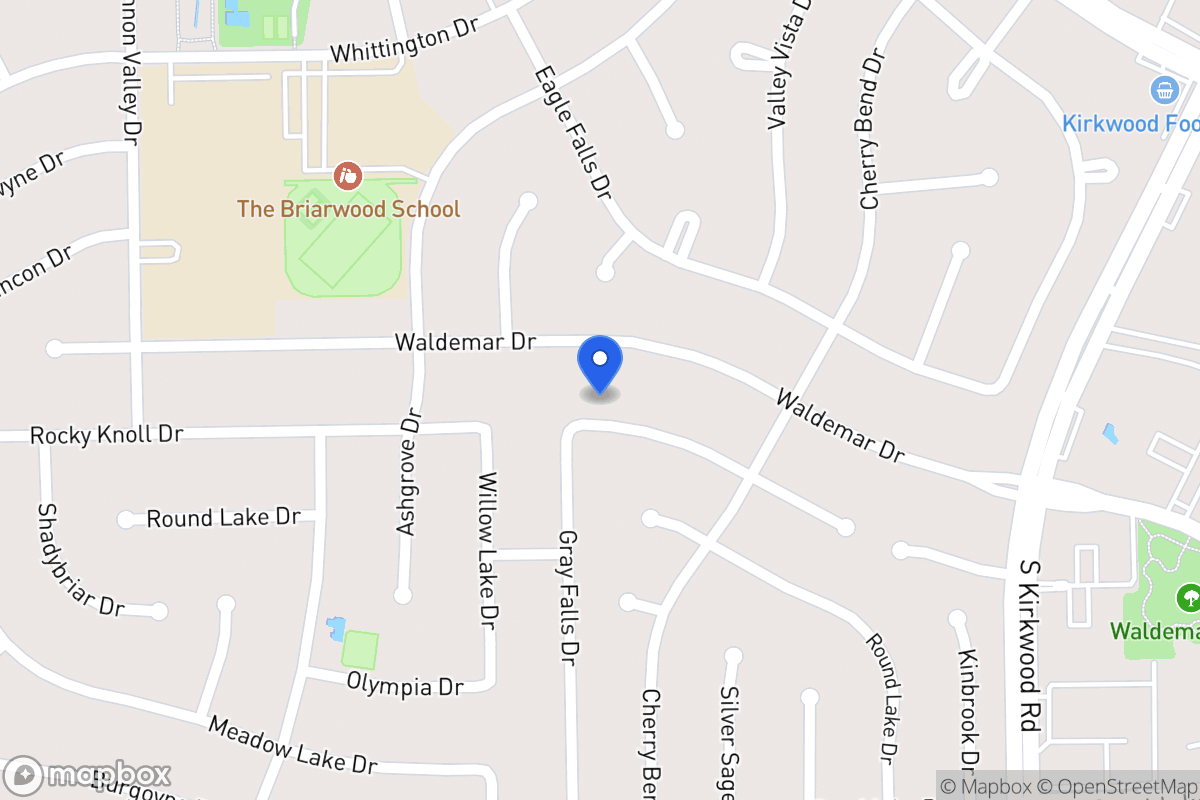 Map of 12034 Rocky Knoll Dr, Houston