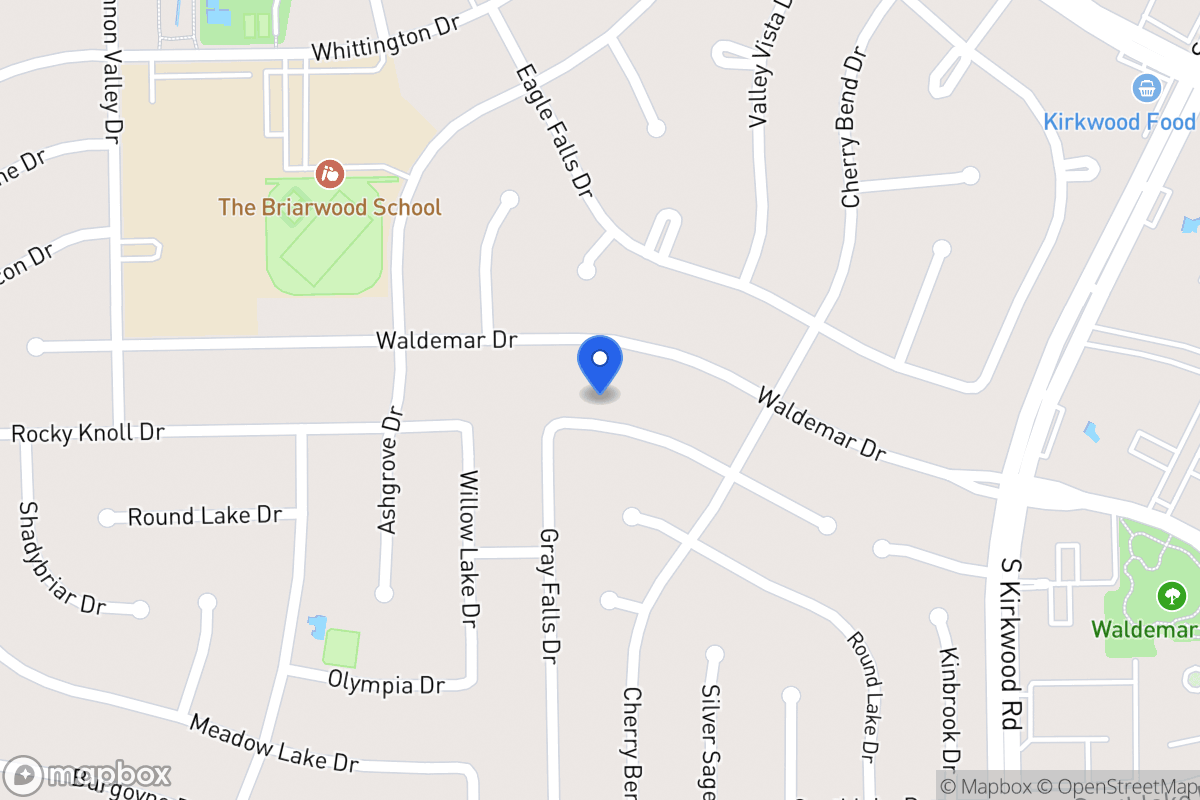 Map of 12030 Rocky Knoll Dr, Houston