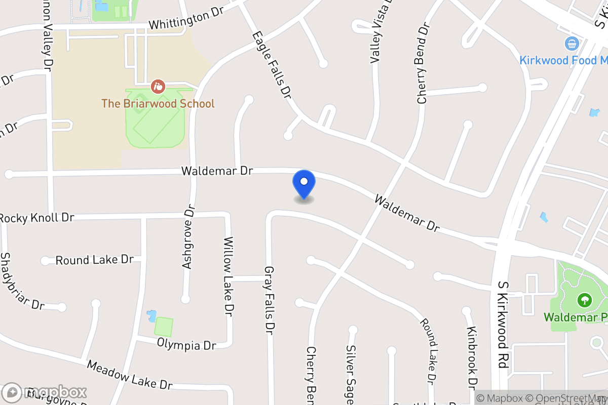 Map of 12026 Rocky Knoll Dr, Houston