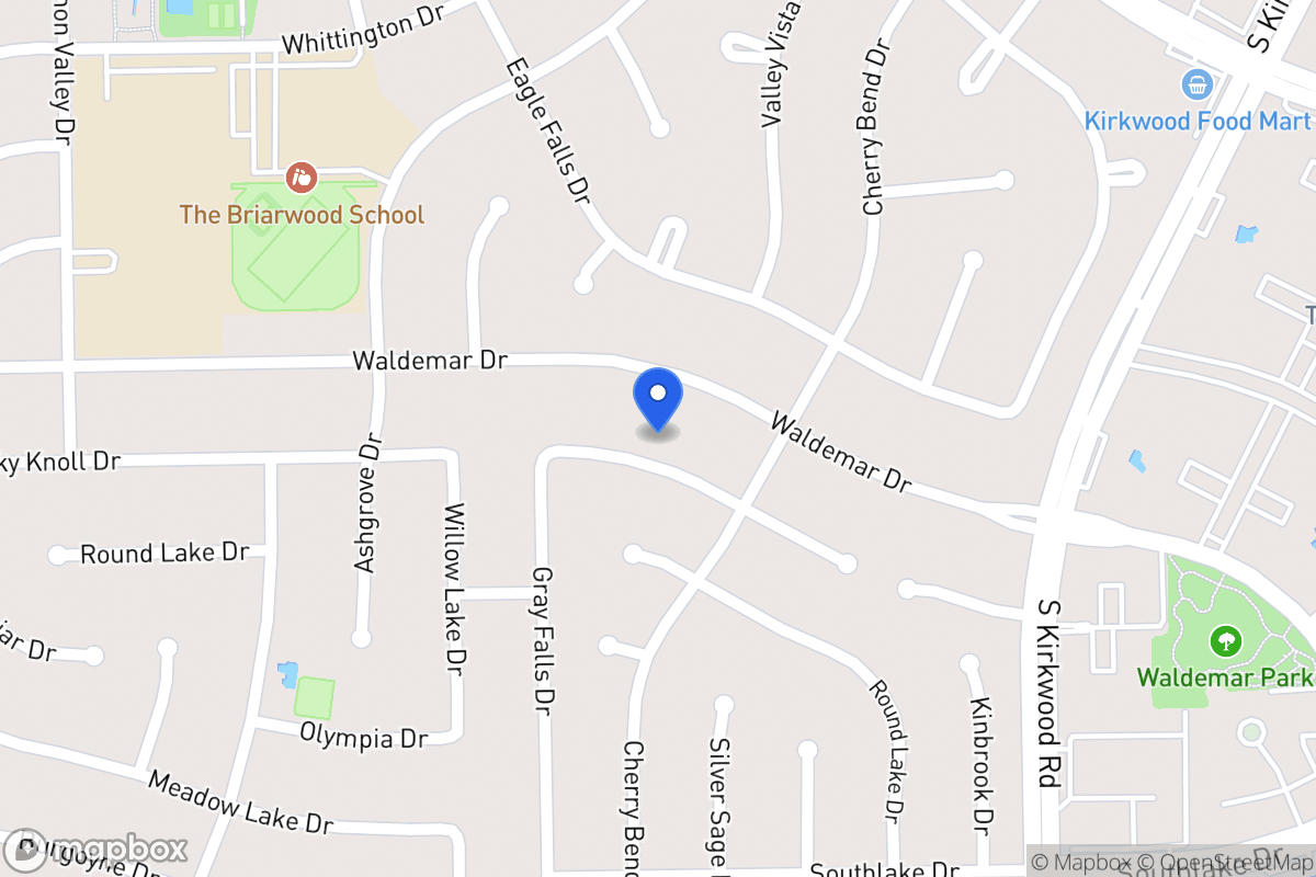 Map of 12018 Rocky Knoll Dr, Houston