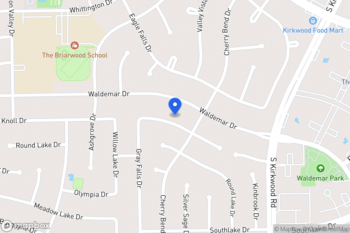 Map of 12014 Rocky Knoll Dr, Houston