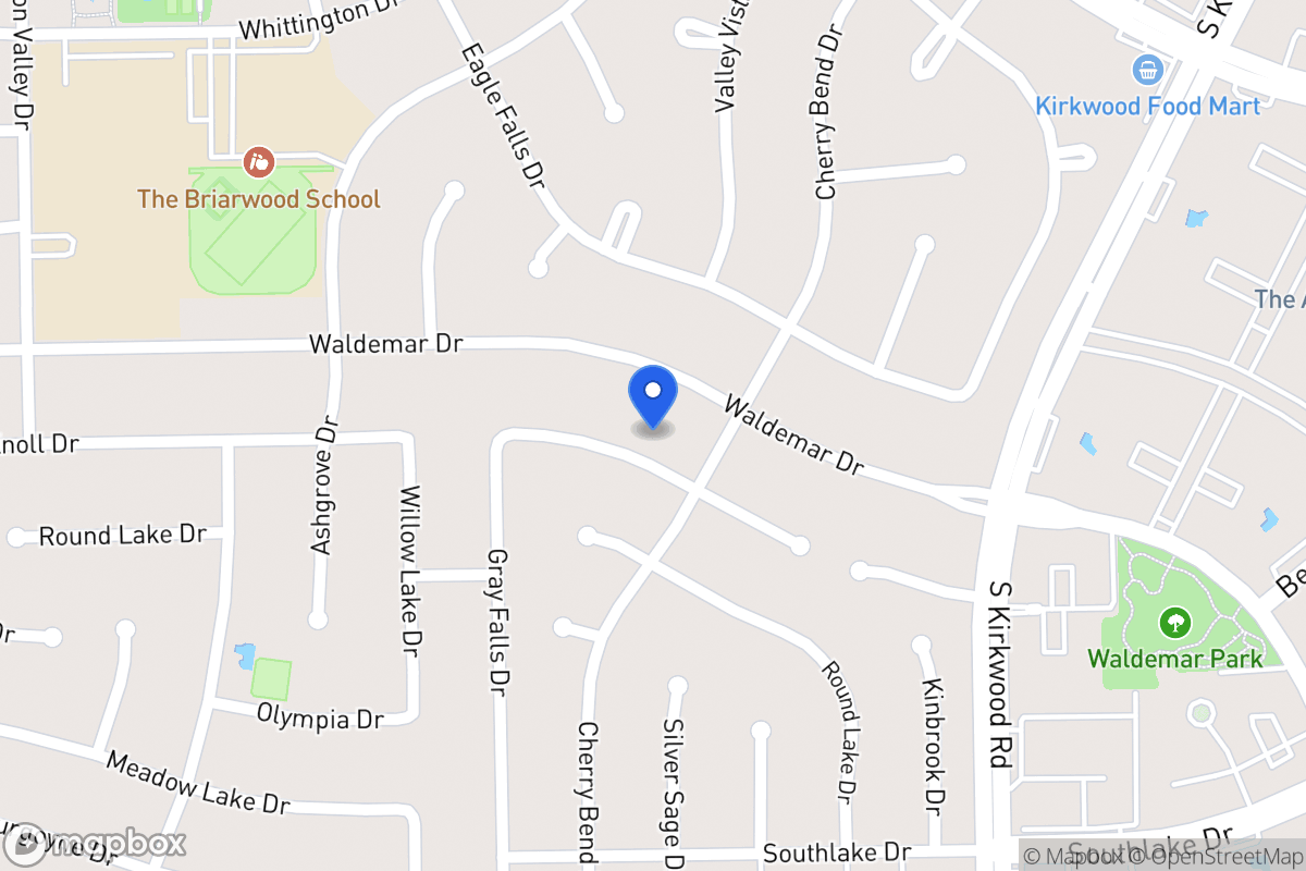 Map of 12010 Rocky Knoll Dr, Houston