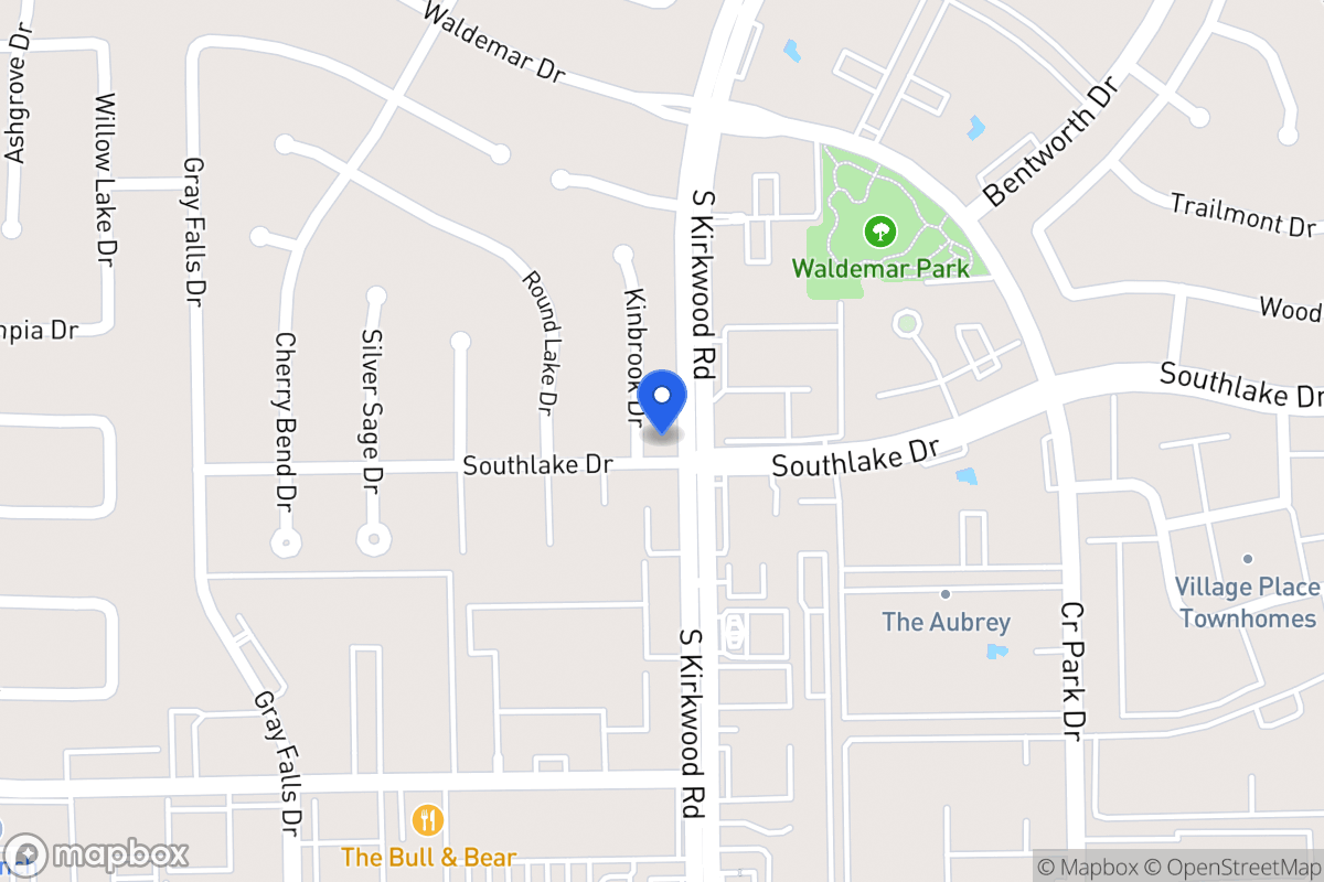 Map of 2243 Kinbrook Dr, Houston