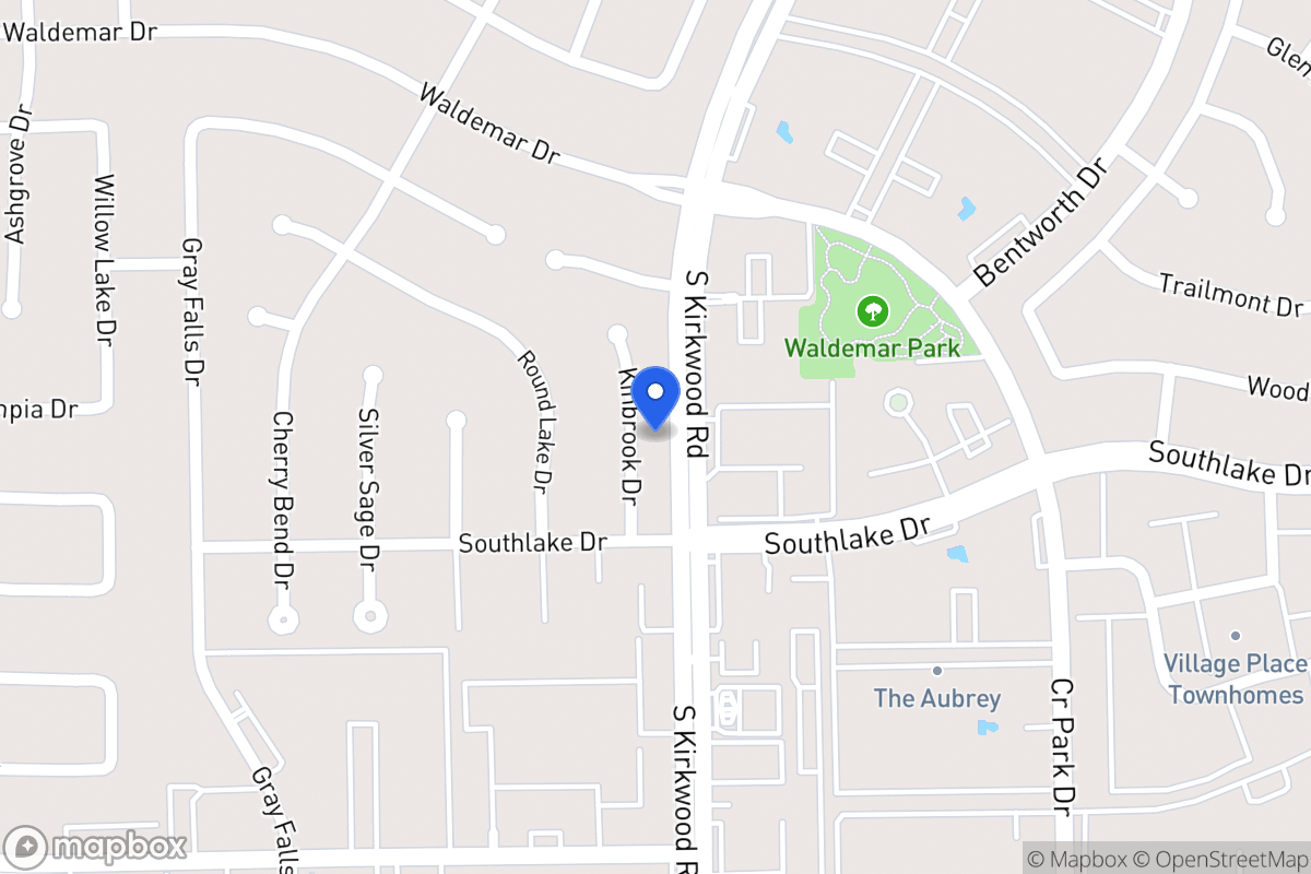 Map of 2227 Kinbrook Dr, Houston