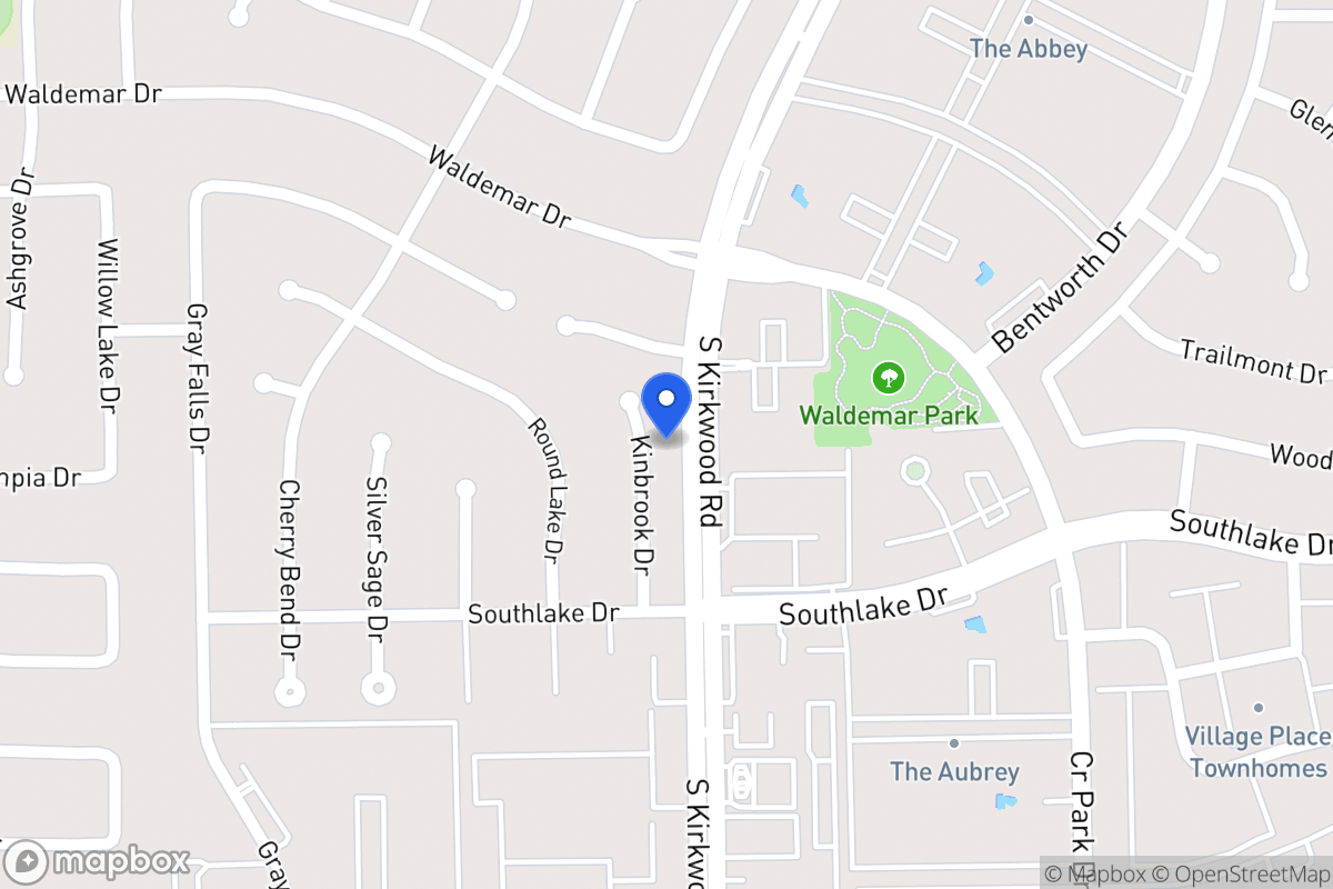 Map of 2215 Kinbrook Dr, Houston
