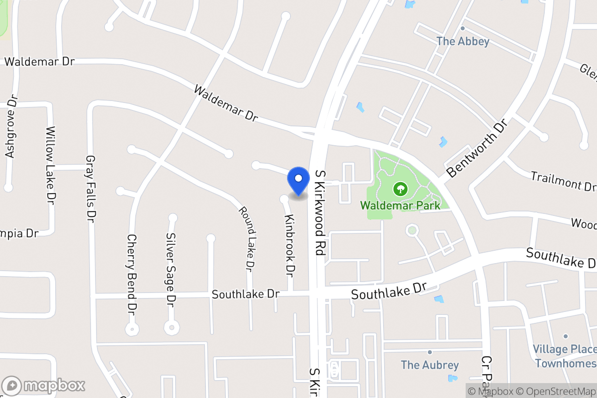 Map of 2207 Kinbrook Dr, Houston