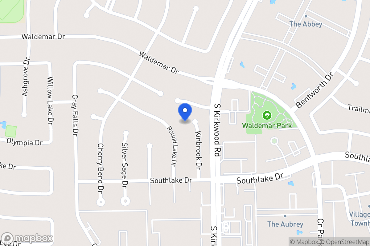 Map of 2206 Kinbrook Dr, Houston