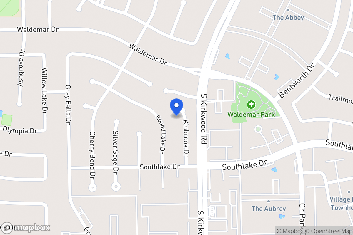 Map of 2210 Kinbrook Dr, Houston