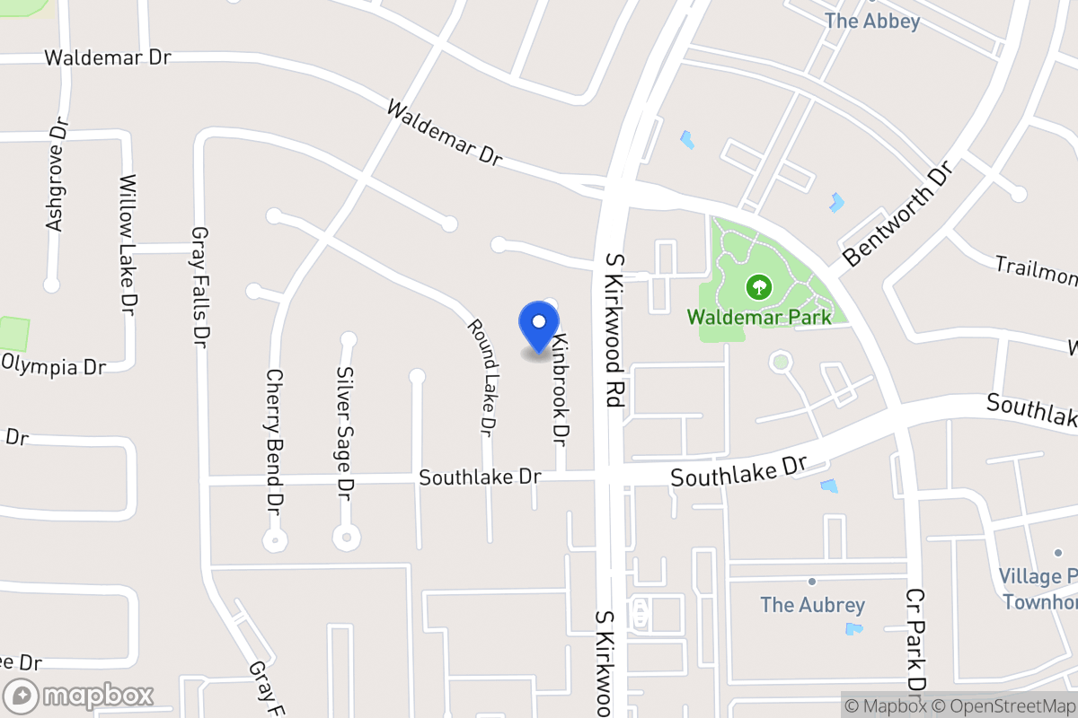 Map of 2218 Kinbrook Dr, Houston