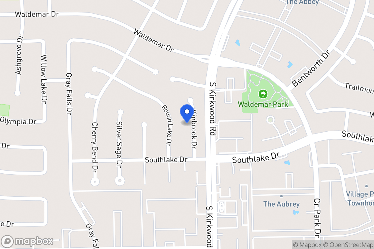 Map of 2222 Kinbrook Dr, Houston