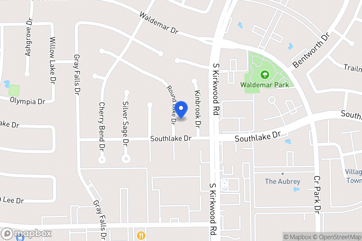 Map of 2231 Round Lake Dr, Houston