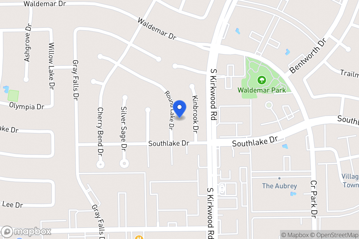 Map of 2227 Round Lake Dr, Houston