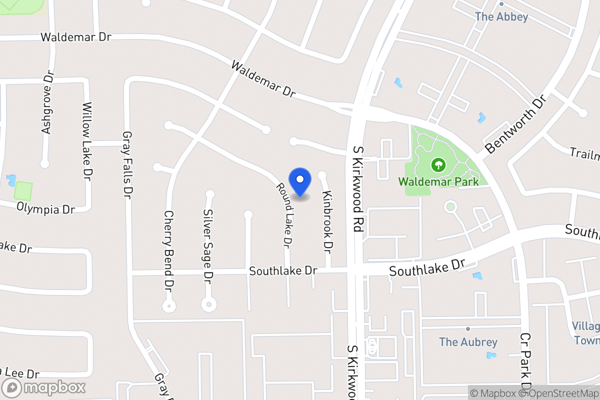 Map of 2215 Round Lake Dr, Houston