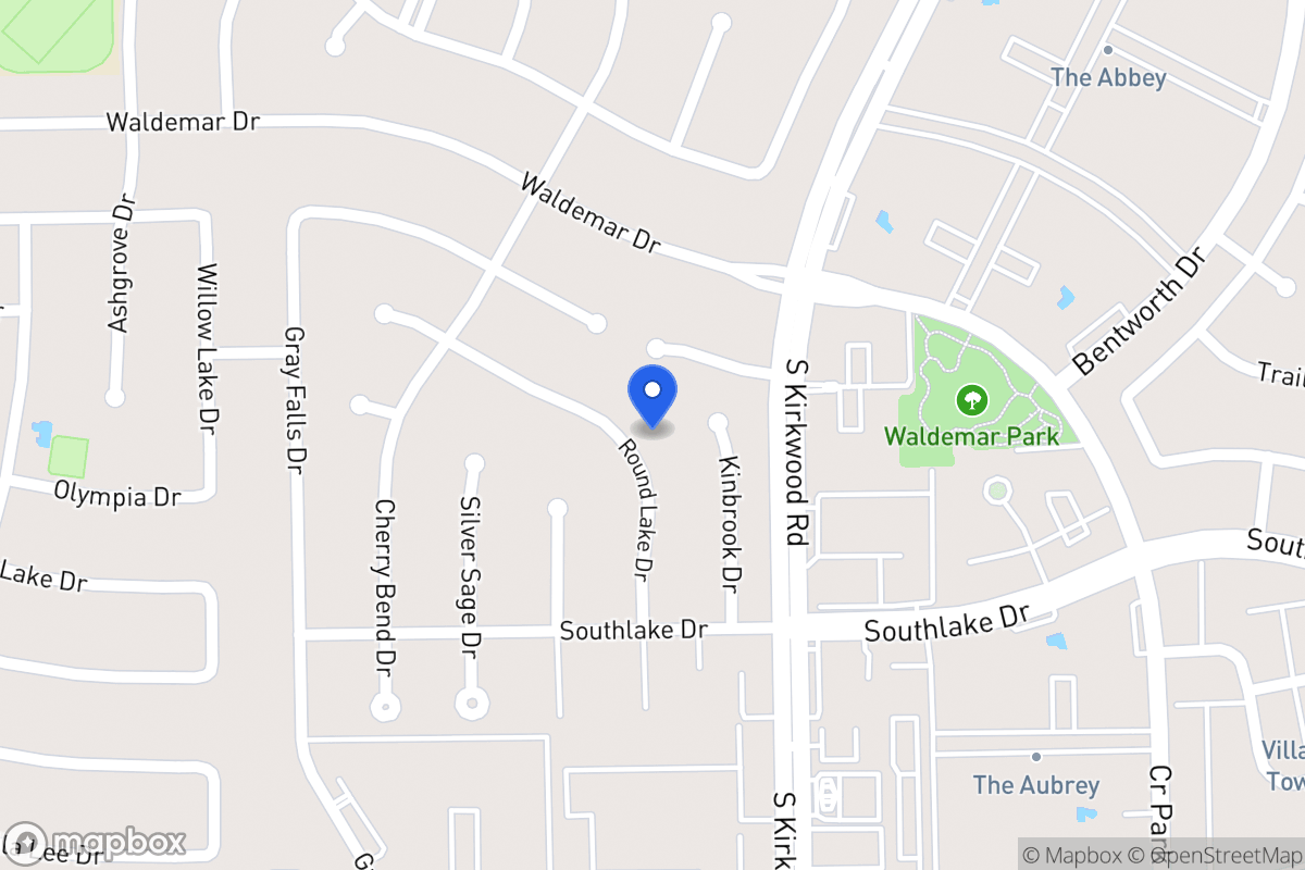 Map of 2207 Round Lake Dr, Houston