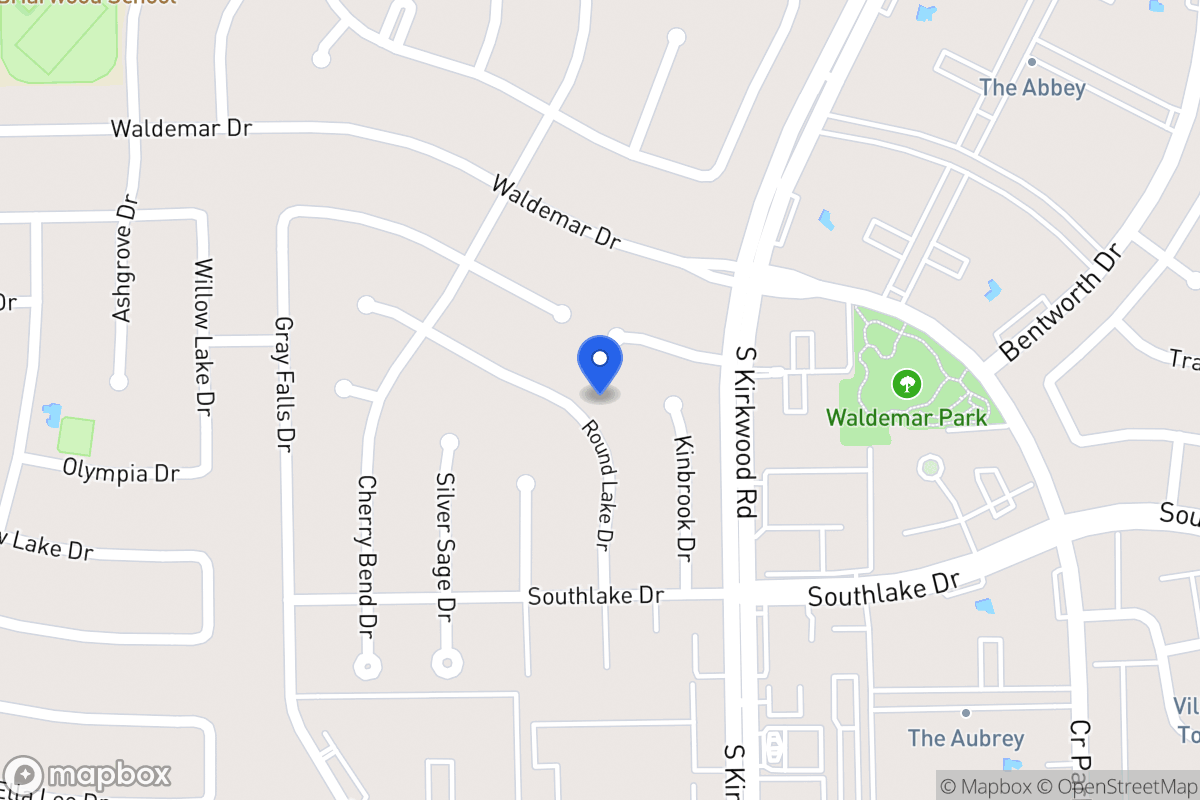 Map of 2203 Round Lake Dr, Houston