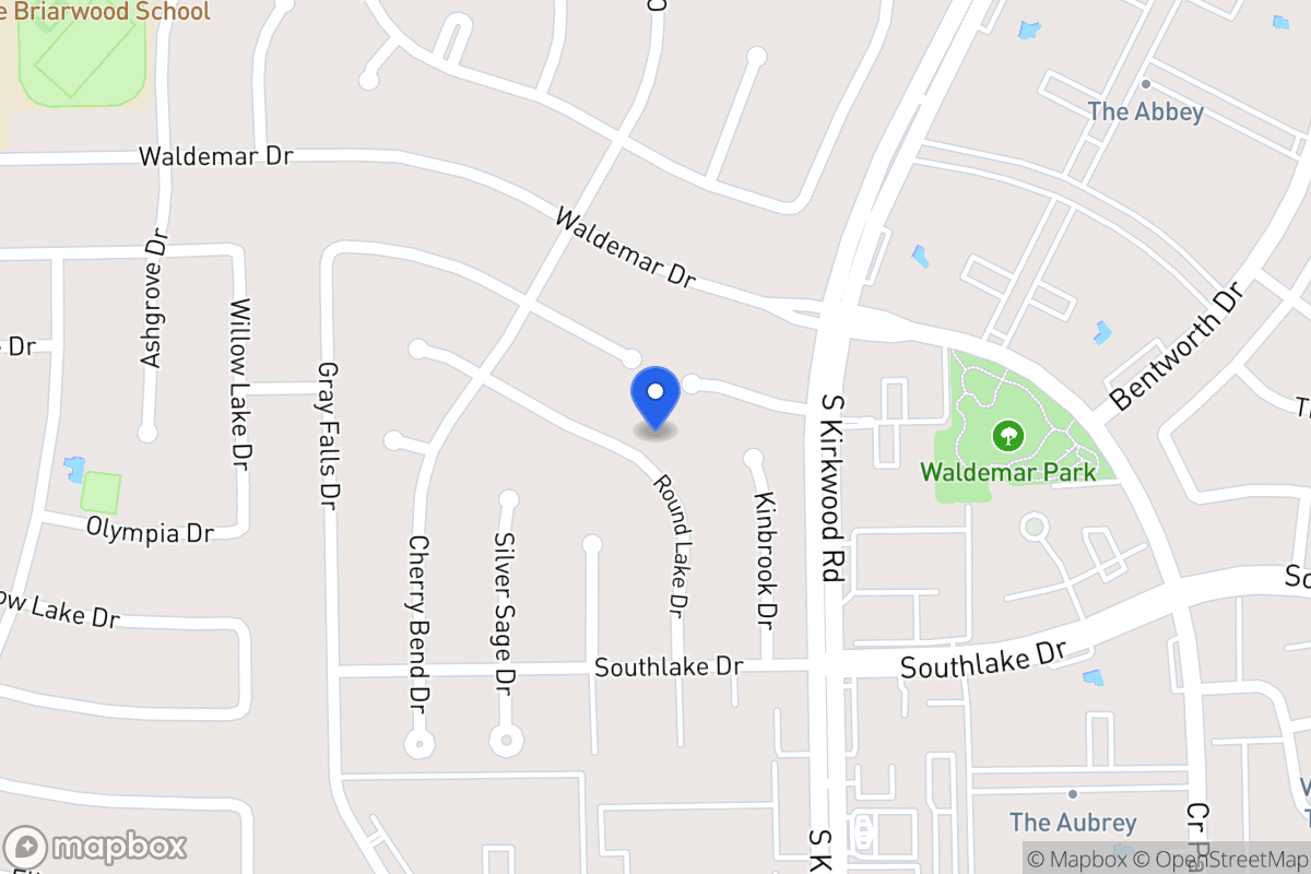 Map of 2135 Round Lake Dr, Houston