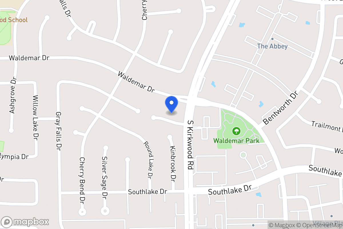 Map of 11814 Poplar Creek Dr, Houston