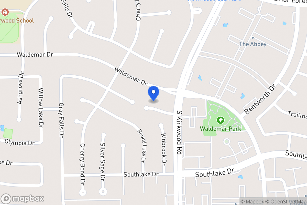 Map of 11822 Poplar Creek Dr, Houston