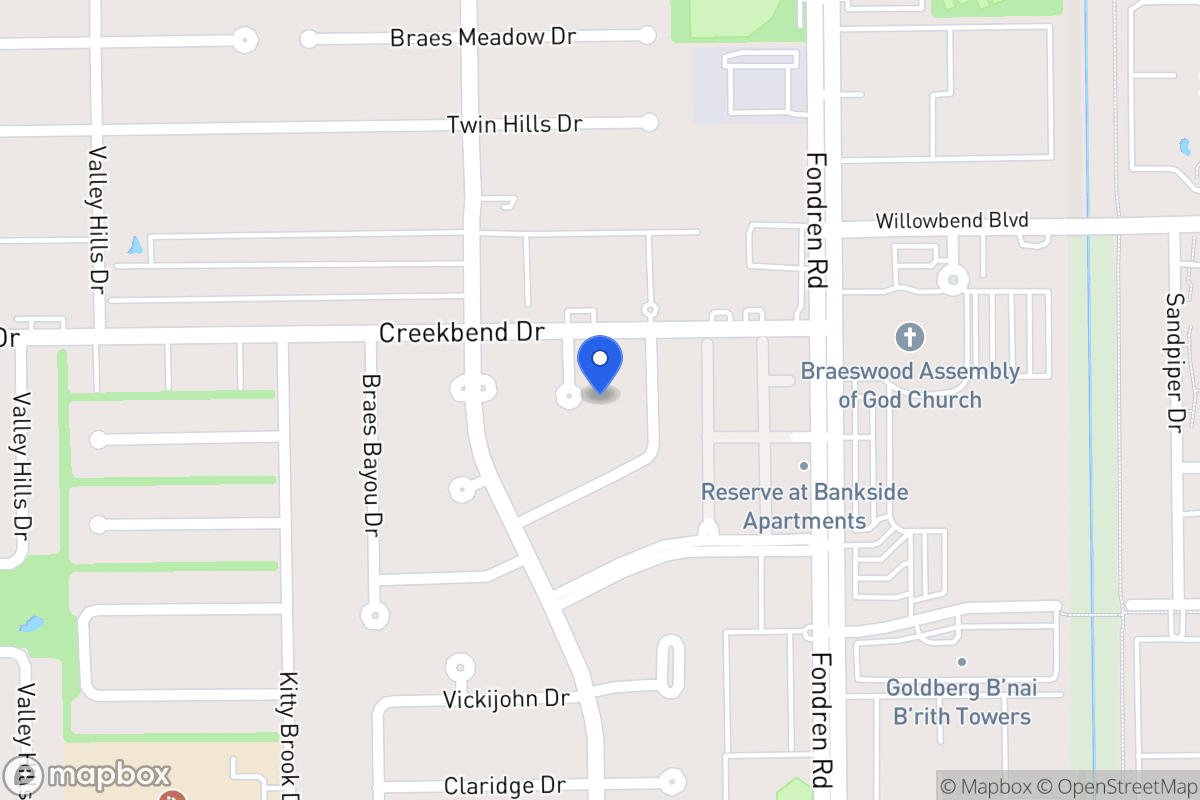 Map of 10711 Saint John Ct, Houston