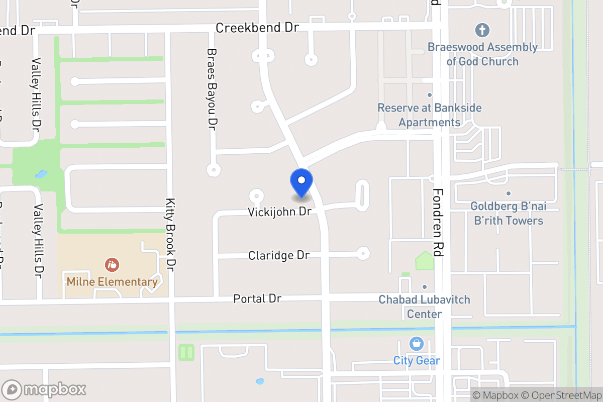 Map of 10826 Braesridge Dr, Houston