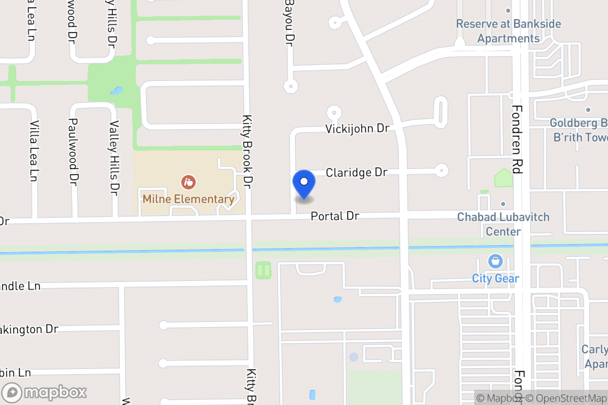 Map of 7734 Portal Dr, Houston