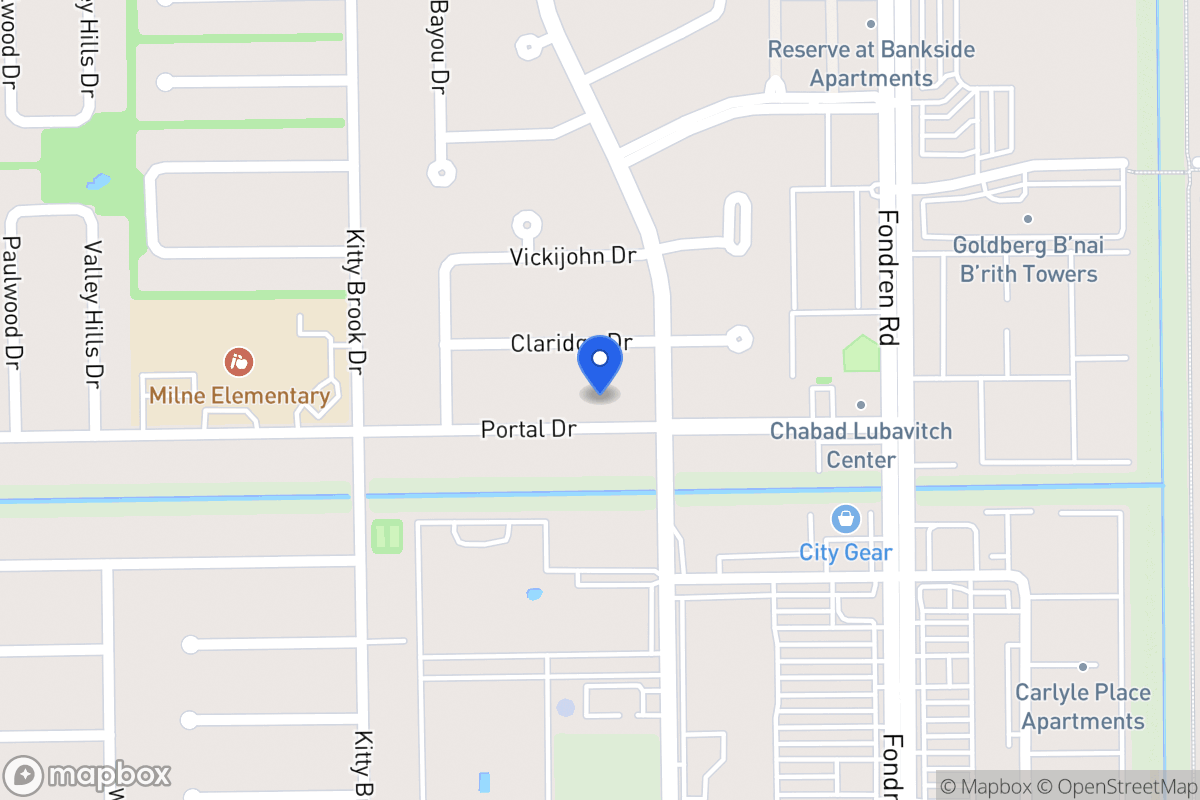 Map of 7710 Portal Dr, Houston