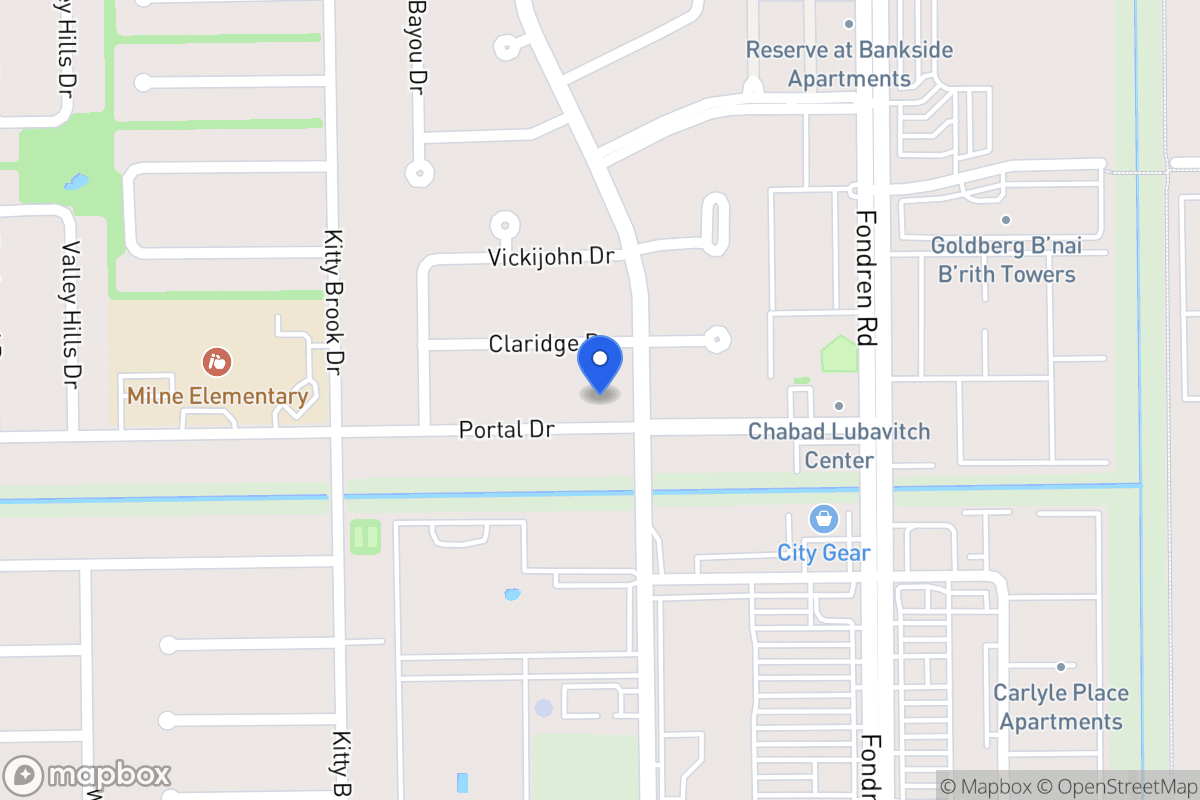 Map of 7706 Portal Dr, Houston