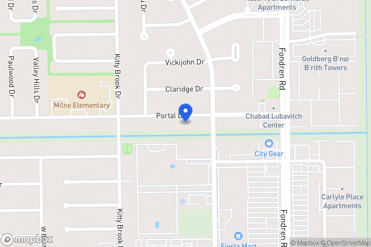 Map of 7715 Portal Dr, Houston