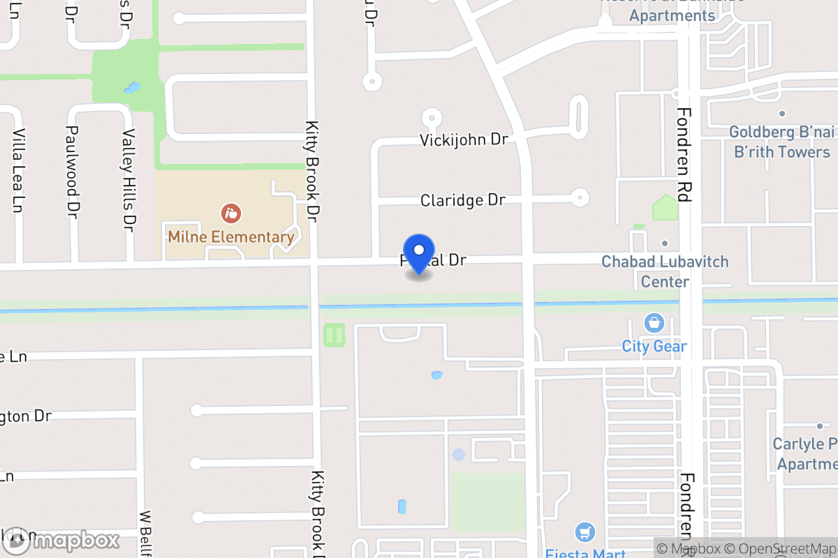 Map of 7727 Portal Dr, Houston