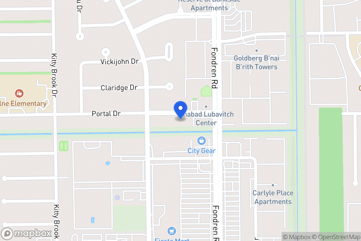 Map of 7603 Portal Dr, Houston
