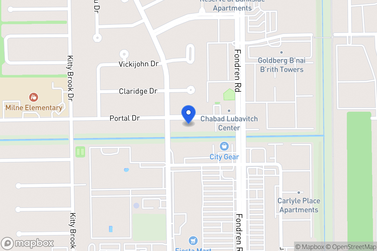 Map of 7611 Portal Dr, Houston