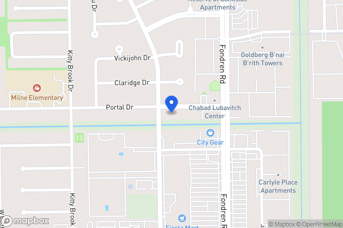 Map of 7615 Portal Dr, Houston