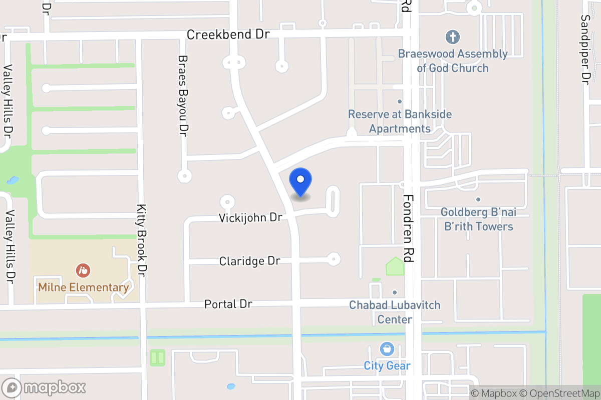 Map of 10827 Braesridge Dr, Houston