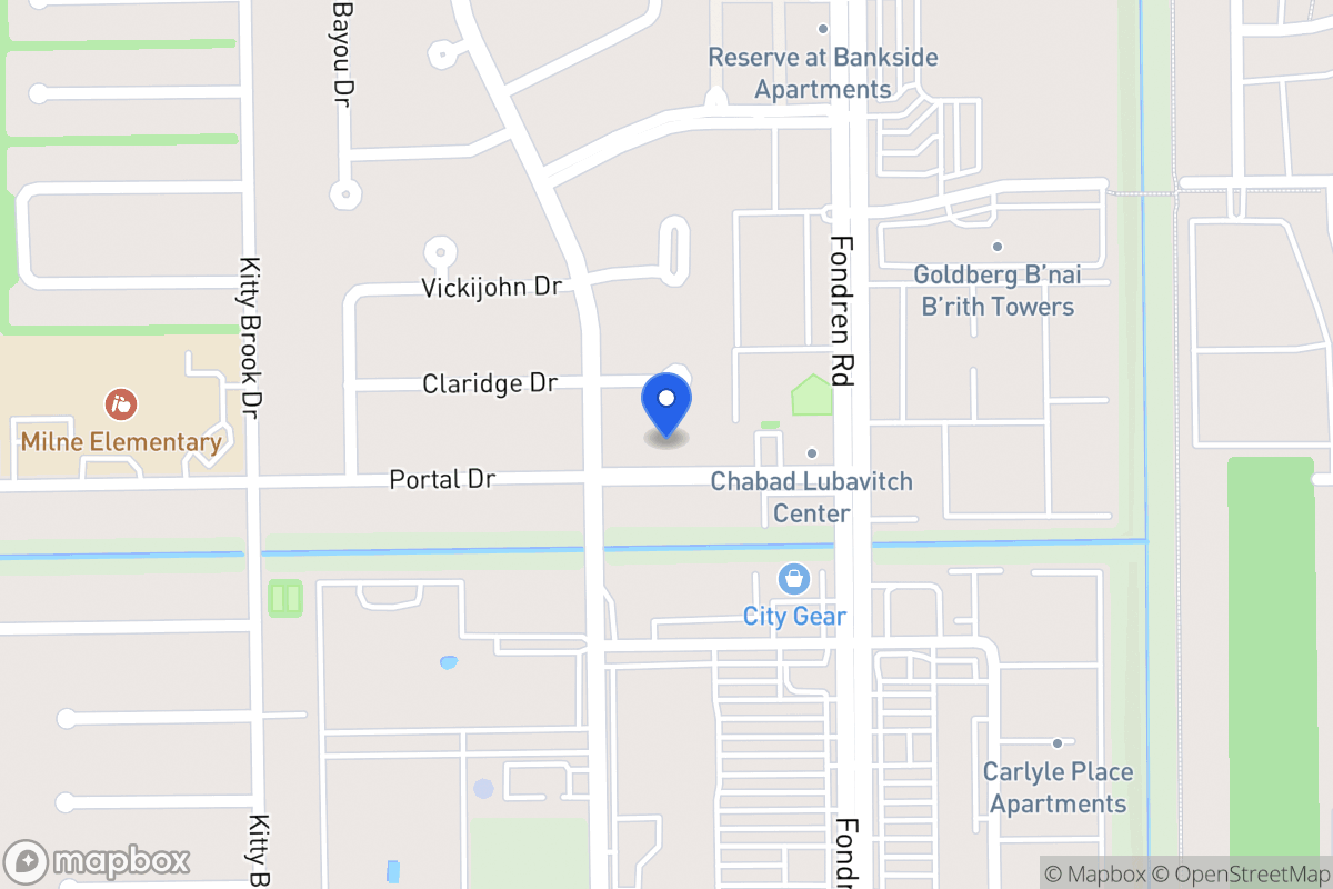 Map of 7610 Portal Dr, Houston