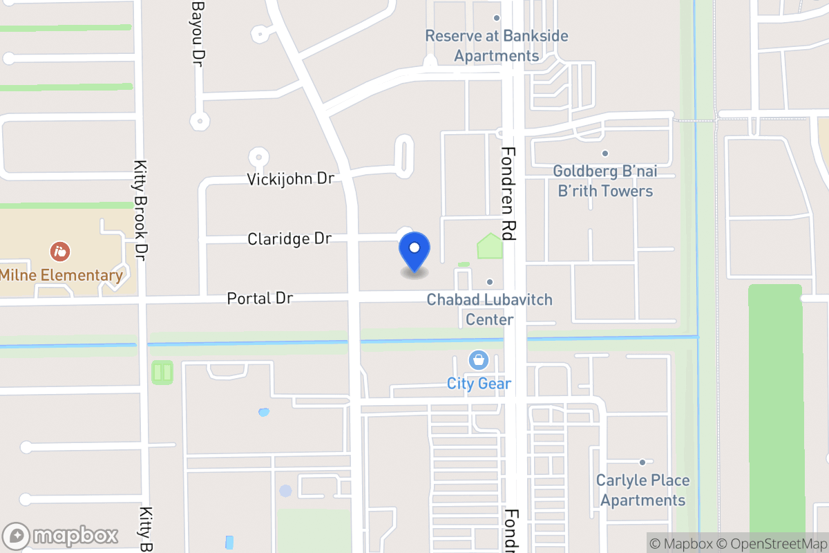 Map of 7606 Portal Dr, Houston
