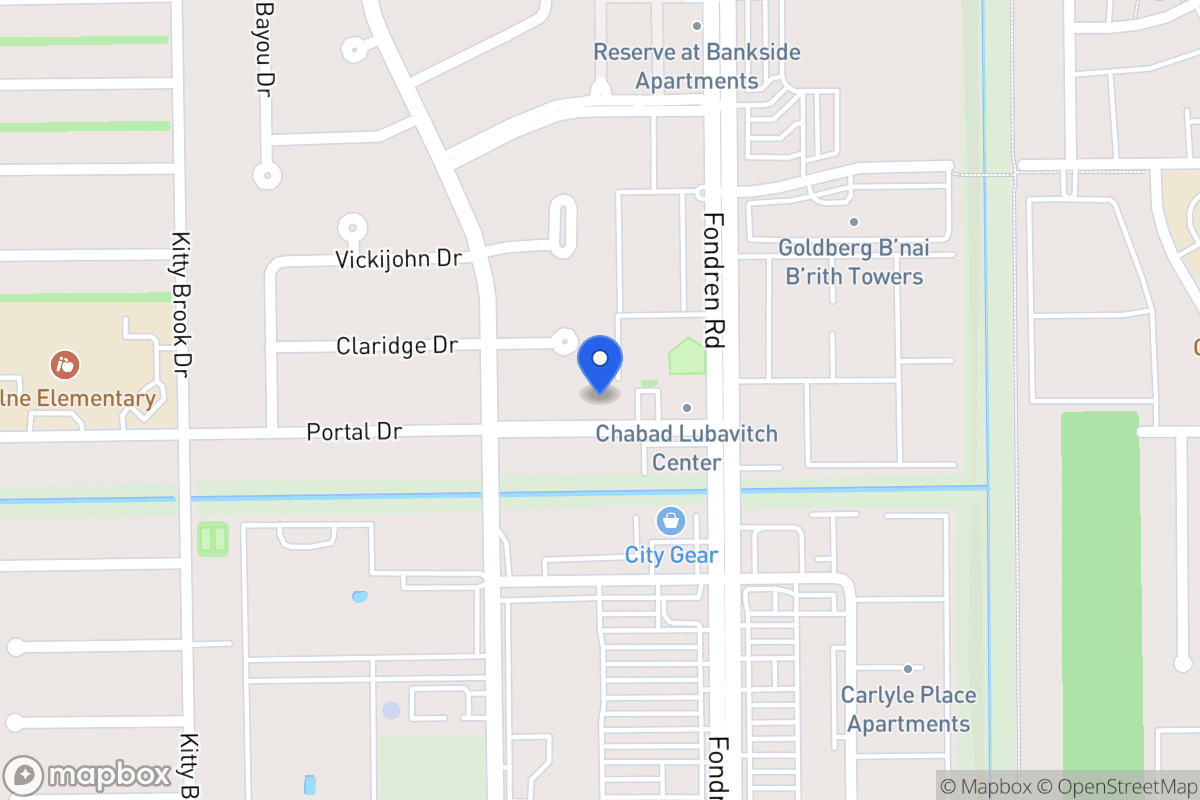 Map of 7602 Portal Dr, Houston