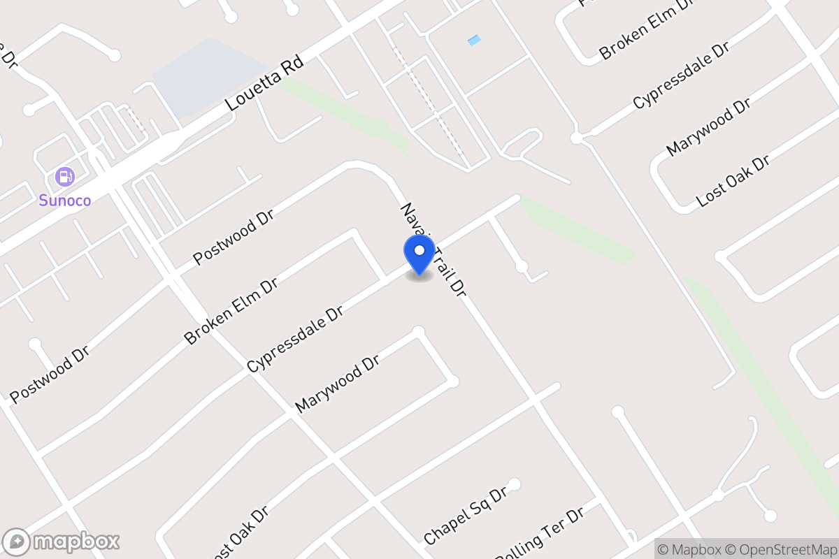 Map of 3807 Cypressdale Dr, Spring