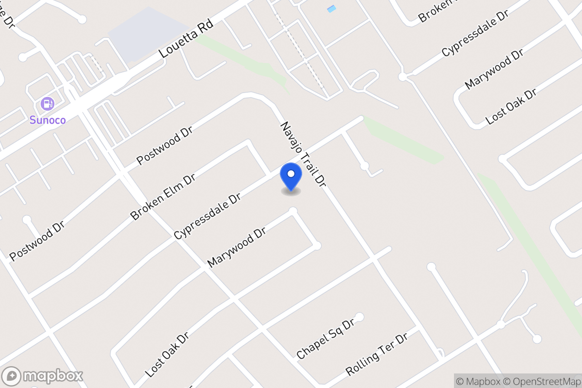 Map of 3802 Marywood Dr, Spring
