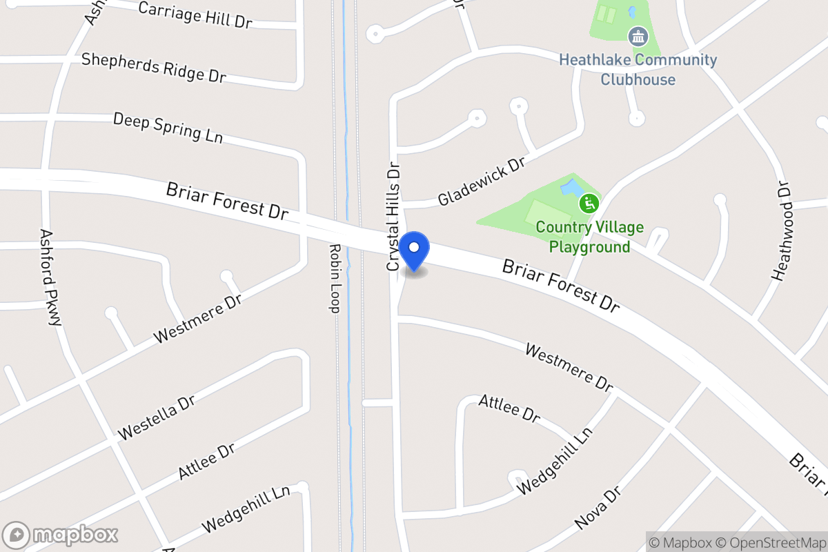 Map of 12247 Briar Forest Dr, Houston