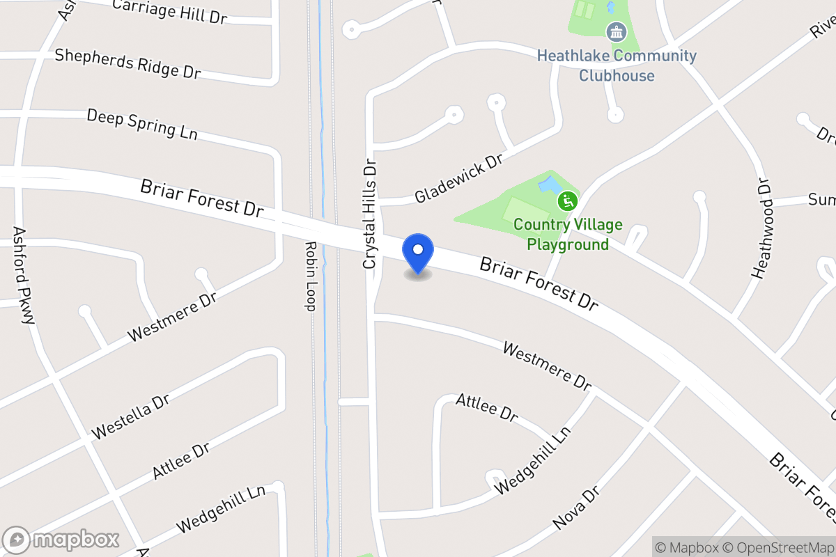 Map of 12239 Briar Forest Dr, Houston