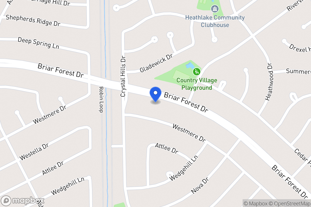 Map of 12227 Briar Forest Dr, Houston