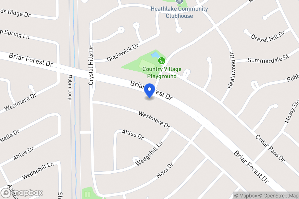 Map of 12203 Briar Forest Dr, Houston
