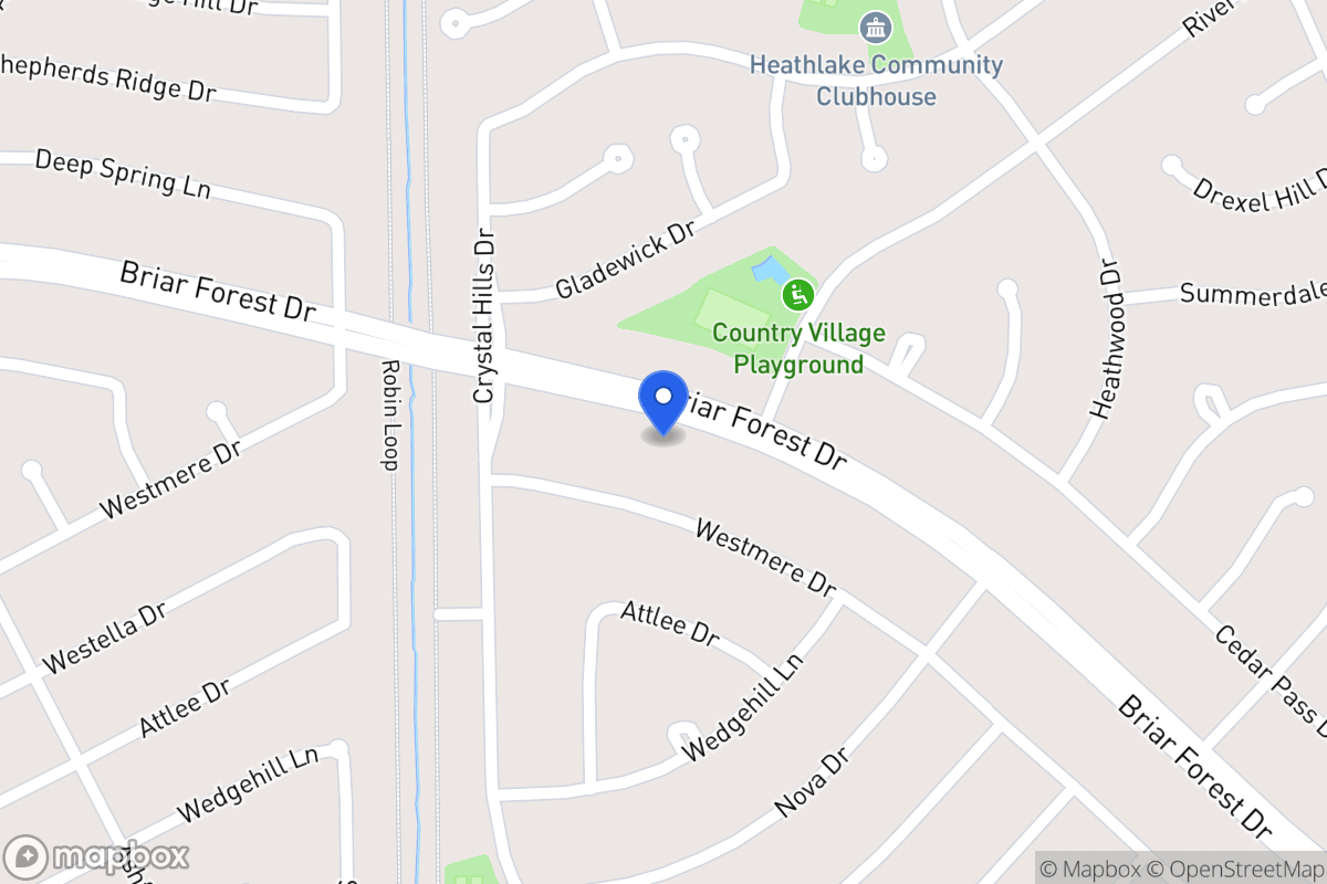 Map of 12219 Briar Forest Dr, Houston