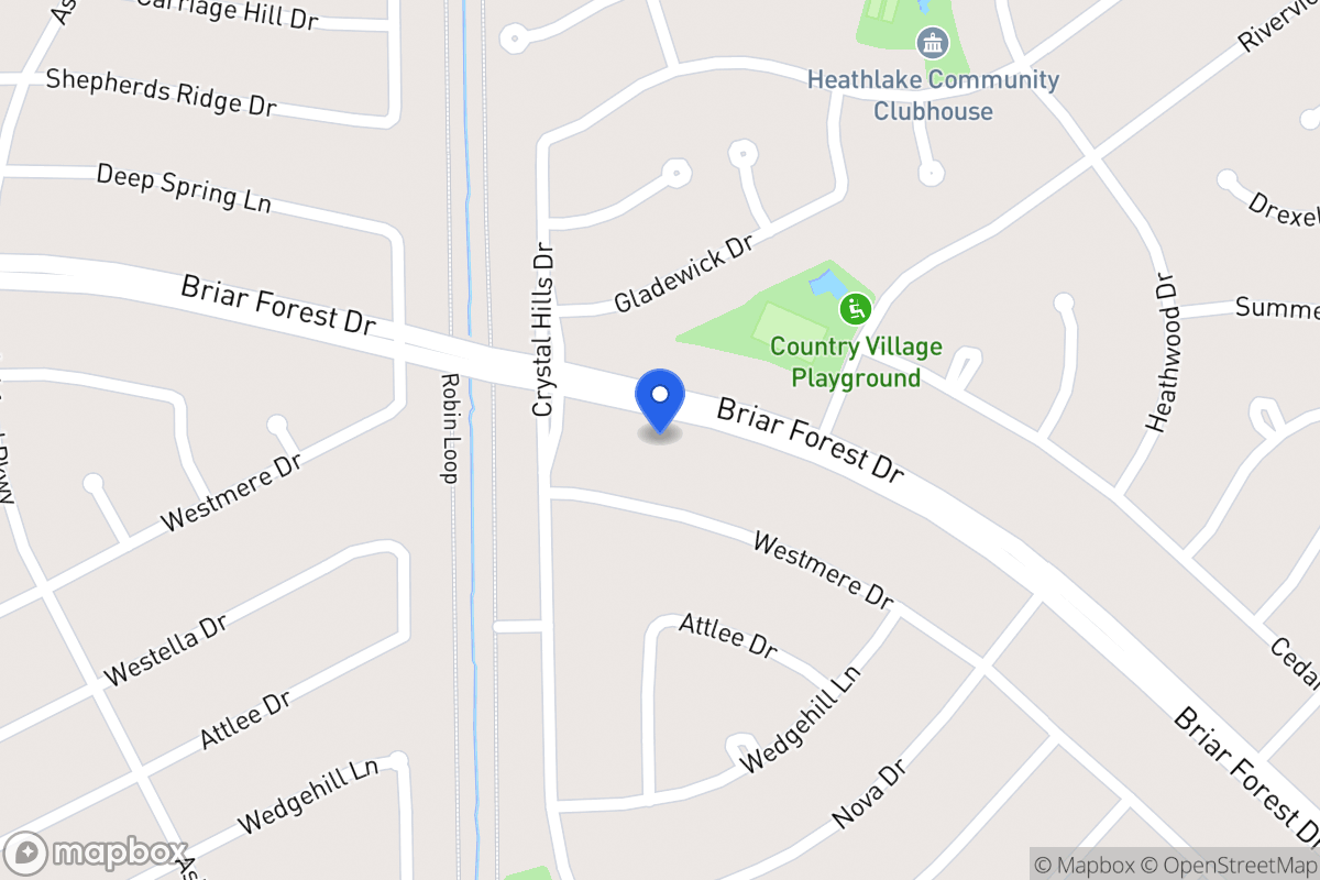 Map of 12231 Briar Forest Dr, Houston