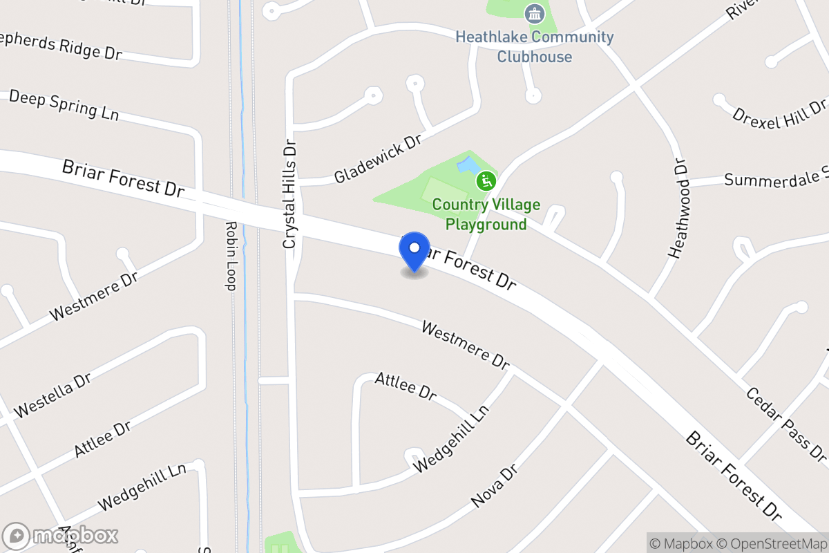 Map of 12215 Briar Forest Dr, Houston