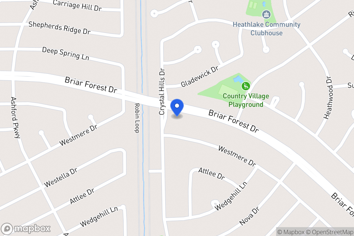 Map of 12243 Briar Forest Dr, Houston
