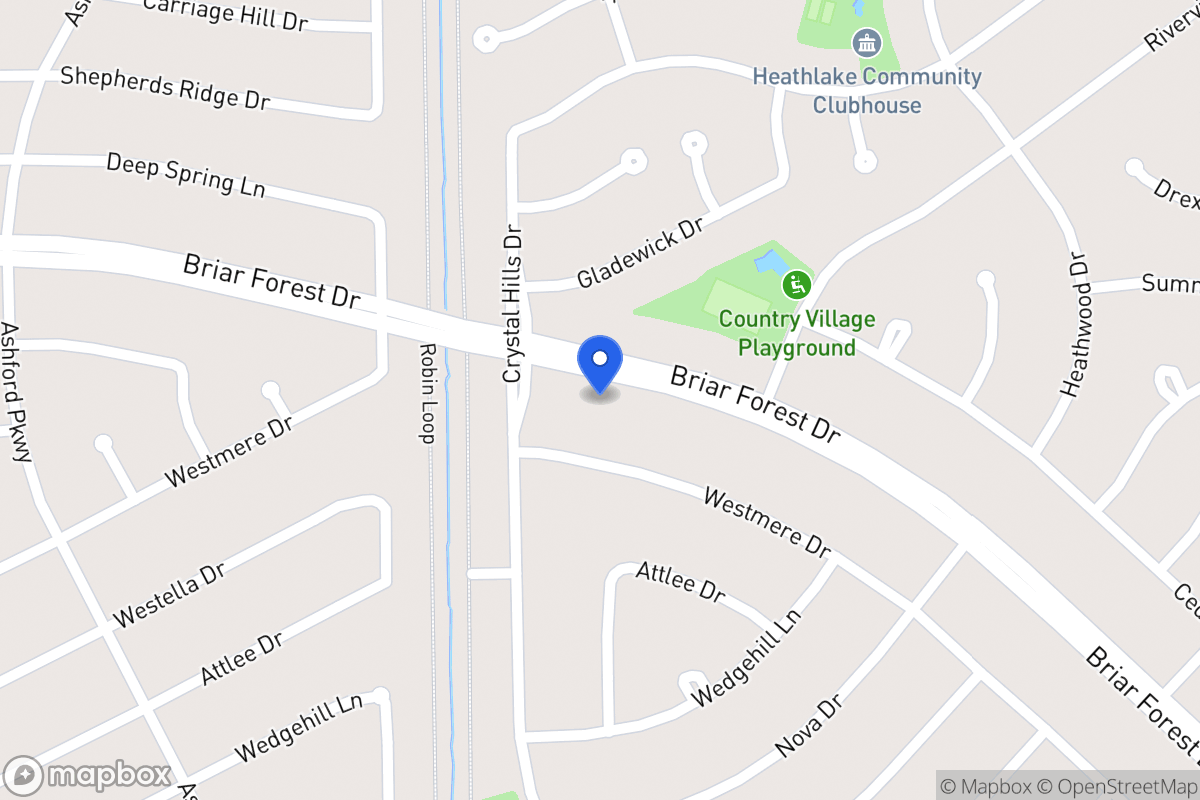 Map of 12235 Briar Forest Dr, Houston