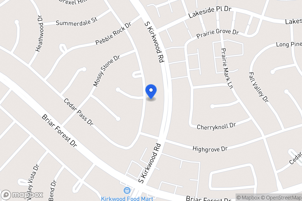 Map of 1703 Warwickshire Dr, Houston