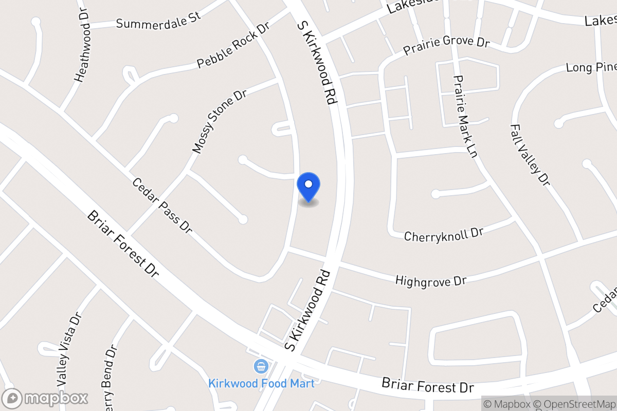 Map of 1711 Warwickshire Dr, Houston